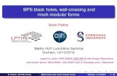 BPS black holes, wall-crossing and mock modular formspioline/Seminars/sem_BP... · 2018. 12. 14. · BPS black holes, wall-crossing and mock modular forms Boris Pioline Maths HEP
