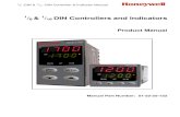 1 DIN Controllers and Indicators 8 - DGFG · 2018. 6. 7. · DC1200 & DC1700 Process Controllers DC120T & DC170T Valve Controllers DC120L Limit Controller DI1700 Indicator . 51-52-25-122,