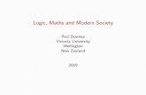 Logic, Maths and Modern Societyhomepages.ecs.vuw.ac.nz/~downey/rutherford.pdfLogic, Maths and Modern Society Rod Downey Victoria University Wellington New Zealand 2019 \The book of