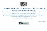 Undergraduate Research Faculty Mentors Brochure...Mentors Brochure A resource for academic and professional development at NYC College of Technology ... bilingualism and literacy for