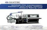 SINPAR FTC Combination Research and Motor Method Octane ... · Rating Unit (ASTM D2699 RON & ASTM D2700 MON). Since SINPAR was established, it has been devoted to R&D of the high