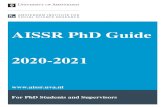 AISSR PhD Guide 20 21 - Universiteit van Amsterdam...Amsterdam Institute for Social Science Research (AISSR) and the Graduate School of Social Sciences (GSSS) 2020-2021 (Version of