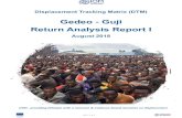 Gedeo Guji Return Analysis Report I - ReliefWeb · 2018. 8. 28. · Out all the IDPs displaced in Abaya (6,795 inds), 6,220 individuals are expected to return to Yirgachefe and 575