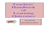 Handbook of Learning Outcomeschdeducation.gov.in/sites/default/files/Class 4 Math.pdf · 2018. 10. 12. · 4 Code Learning Outcomes 4.1 counting upto 9999 4.2 complex + 4.3 complex