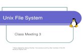 Unix File System - Coursescs2204/spring2006/... · (C) 2006 Alexey Onufriev and Virginia Tech CS Dept. 5 Unix File Hierarchy Root Directory: / Directories may contain plain files