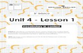 UNIT 4LESSON 1 - Curriculum Nacional · Web viewDiccionario de Inglés físico / online  Cuaderno de inglés o 2 hojas en blanco. Lápiz grafito y goma.