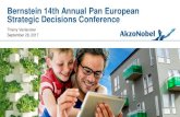 Bernstein 14th Annual Pan European Strategic Decisions … · 2017. 9. 28. · This presentation also contains statements, which address such key issues as AkzoNobel's growth strategy,