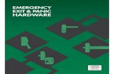 EMERGENCY EXIT & PANIC HARDWARE · 2020. 10. 26. · 3 Where in an emergency or panic situation Strand Antipanic devices are designed to release exit doors by means of a push bar,