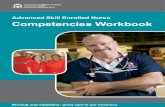 Advanced Skill Enrolled Nurse Competencies Workbook · 2014. 7. 9. · Section one: Completing this workbook This workbook is for enrolled nurses seeking reclassification to the level