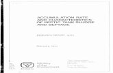 ACCUMULATION RATE AND CHARACTERISTICS OF ......ACCUMULATION RATE AND CHARACTERISTICS OF SEPTIC TANK SLUDGE AND SEPTAGE By M. Brandes, Ph.D, P. Eng. 4 a Applied Sciences Section Pollution