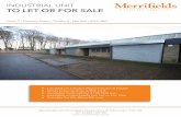 INDUSTRIAL UNIT TO LET OR FOR SALE - NovaLocadocs.novaloca.com/870_1055_636548095052480000.pdf · 2018. 2. 21. · Ref: A5930/20.12.17 Viewings and Further Information: Tel: 01284