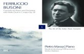 FERRUCCIO BUSONI - Myricae · FERRUCCIO BUSONI (Empoli 1866 – Berlin 1924) Concerto for Piano and Orchestra with Male Choir C major, Op. 39 01 Prologo e Introito. Allegro, dolce