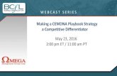 Making a CEMDNA Playbook Strategy a Competitive ...crmirewards.com/pdf/bcfl/bcfl_presentation_may_23_2016.pdfMaking a CEMDNA Playbook Strategy a Competitive Differentiator May 23,