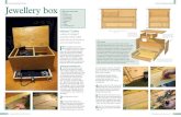 Hand woodworking Hand woodworking Jewellery box · 48 Woodworking Crafts issue 11 49 and woodworking 7 Glue the box together making sure that it is square – the base will help with