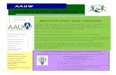 BRANCH NEWS AND CHANGES - AAUW · 2016. 6. 2. · -17 AAUW year. AAUW Summer Leadership conference Building Success with Smart Ideas: Focus on Programming and Leadership Summer Leadership
