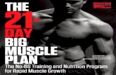 The 21-Day Big Muscle Plan: The No-BS Training and Nutrition Program for Rapid Muscle Growth!
