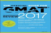 The Official Guide for GMAT Quantitative Review 2017 with Online Question Bank and Exclusive