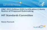 ONC 2015 Edition EHR Certification Criteria Notice of -