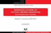 ADVANCES COURSE OF PSYCHO-/NEUROLINGUSITICS - Event