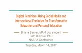 Using Social Media and Intersectional Feminism for Transformative Education and Personal