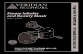 OL Steam Inhaler and Beauty Mask INSTRUCTION MANUAL ...Steam Inhaler and Beauty Mask INSTRUCTION MANUAL • ENGLISH & ESPA Ñ OL Model11-525 READ THIS INSTRUCTION MANUAL CAREFULLY