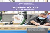 State of the Region: MOHAWK VALLEY · 2021. 7. 1. · 2021 Annual Report 7. phone (or schedule a videoconference) with . partners from across the region. Although . the Mohawk Valley