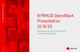 Presentation NYRHUG OpenStack 12/9/20people.redhat.com/pladd/nyrhug/NYRHUG_Stack_Presentation.pdf · 2020. 12. 14. · Presentation 12/9/20 ORMS BUSINESS UNIT. About me ... CEPH 4