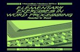 Elementary Exercises in Word Processing: Teacherâ€™s Book