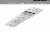 Personal® music center II - Owner's guide