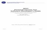 2013 Personal Income Tax Software Developerâ€™s Guide