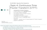 Continuous-Time Fourier Transform (CTFT)