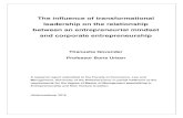 The influence of transformational leadership on the relationship between an entrepreneurial