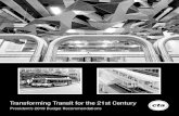 Transforming Transit for the 21st Century
