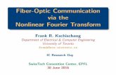Fiber-Optic Communication via the Nonlinear Fourier Transform