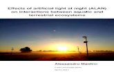 Effects of artificial light at night (ALAN)