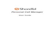 ShoreTel - Personal Call Manager User Guide
