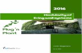 Modularity of living wall systems