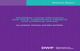 Disability Living Allowance and work