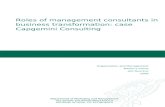 Roles of management consultants in business transformation: case