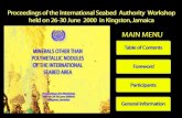 Workshop - International Seabed Authority