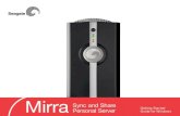 Mirra Sync and Share Personal Server for Windows Product Guide