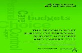 the second poet survey of personal budget holders and carers 2013