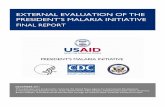 External Evaluation of the President's Malaria Initiative