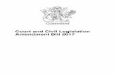 Court and Civil Legislation Amendment Bill 2017