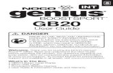 NOCO Genius Boost GB20 Lithium Jump Starter User Guide