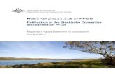 National phase out of PFOS Ratification of the Stockholm Convention amendment on PFOS