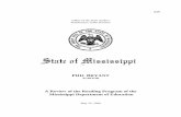 A Review of the Reading Program of the Mississippi Department