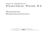 PSAT/NMSQT Practice Test #1 - The College Board
