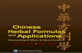 Chinese Herbal Formulas and Applications: Pharmacological Effects & Clinical Research