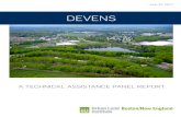 DEVENS · 2019. 5. 17. · A ULI Boston/New England Technical Assistance Panel 12 Recreation and Open Space. Devens has nearly 2,100 acres of open space and recreational land, including